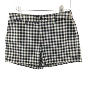 NWT A New Day Chino shorts black/white check Sz 6